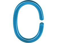 Kleine Wolke Kroužky pro sprchový závěs tyrkysové, 12 ks