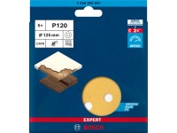 Bosch Brusný kotouč Expert C470 P120, 8 otvorů, pr. 125 mm, 5 ks