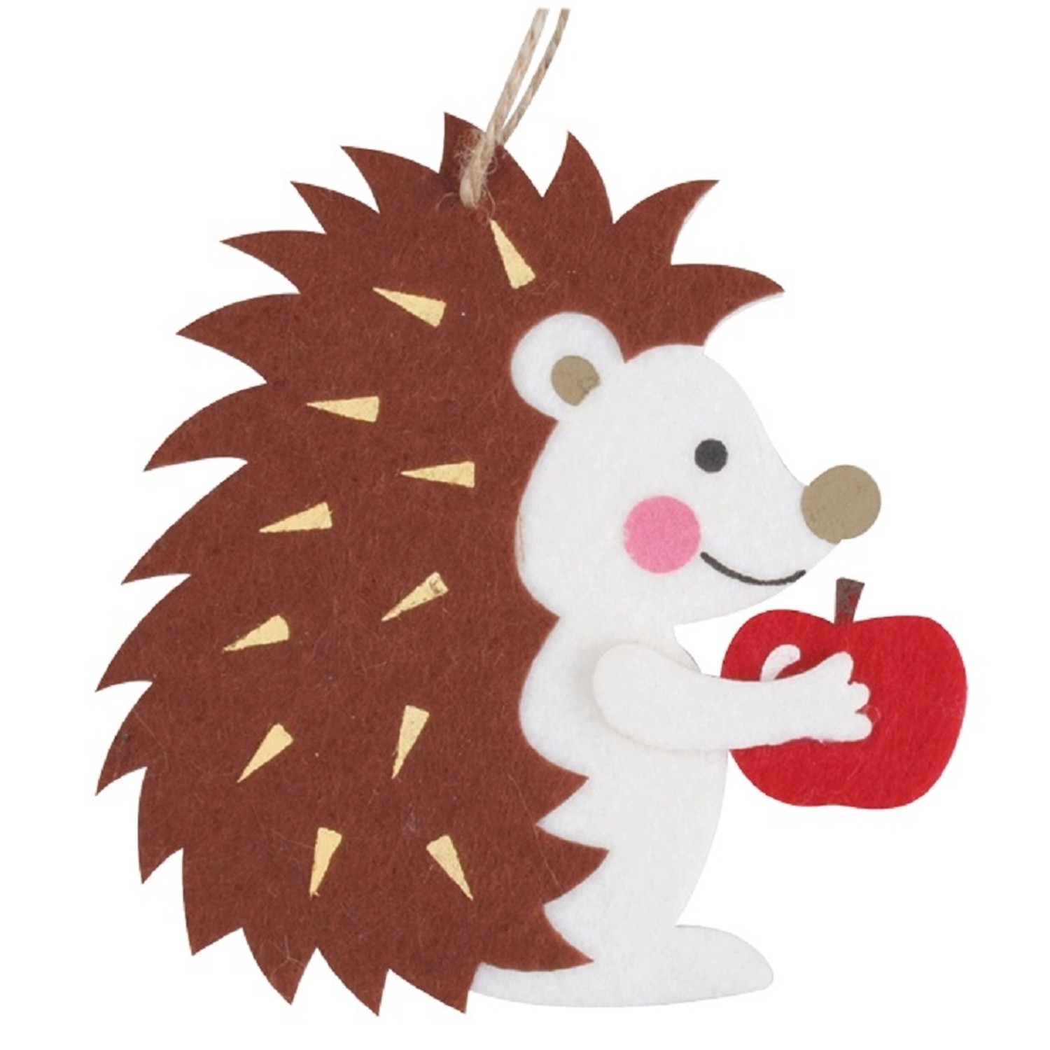 Ježek z filcu na zavěšení 11,5 x 12 cm Anděl Přerov s.r.o.