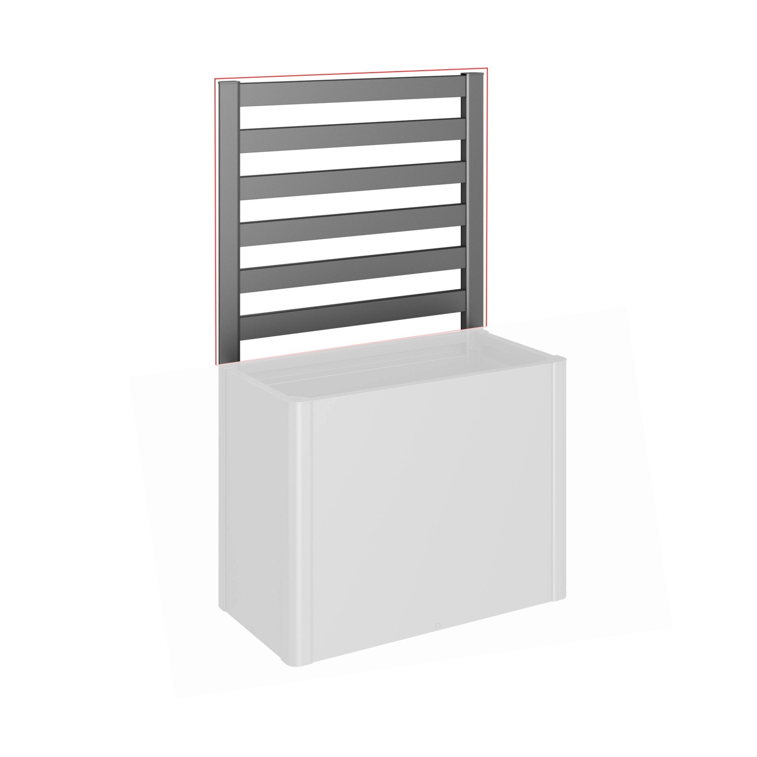 Biohort Laťková mříž pro vyvýšený záhon pro stranu 1 m tmavě šedá