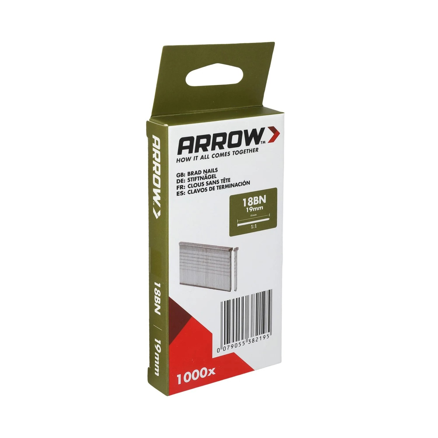 Arrow Hřebík do hřebíkovačky 18BN, délka 19 mm, 1000 ks