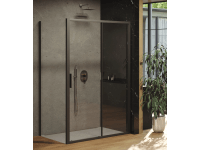 RAVAK Sprchová zástěna pevná Blix Slim BLSPS-80 blak + transparent, 80 x 195 cm