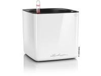 Lechuza Květináč Cube Glossy 14 bílý, 135 x 140 x 140 mm