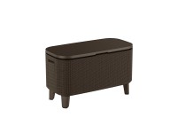 Keter Koktejlový stůl Bevy Bar Large Cool Bar, hnědá, 50-74 x 83,5 x 40 cm