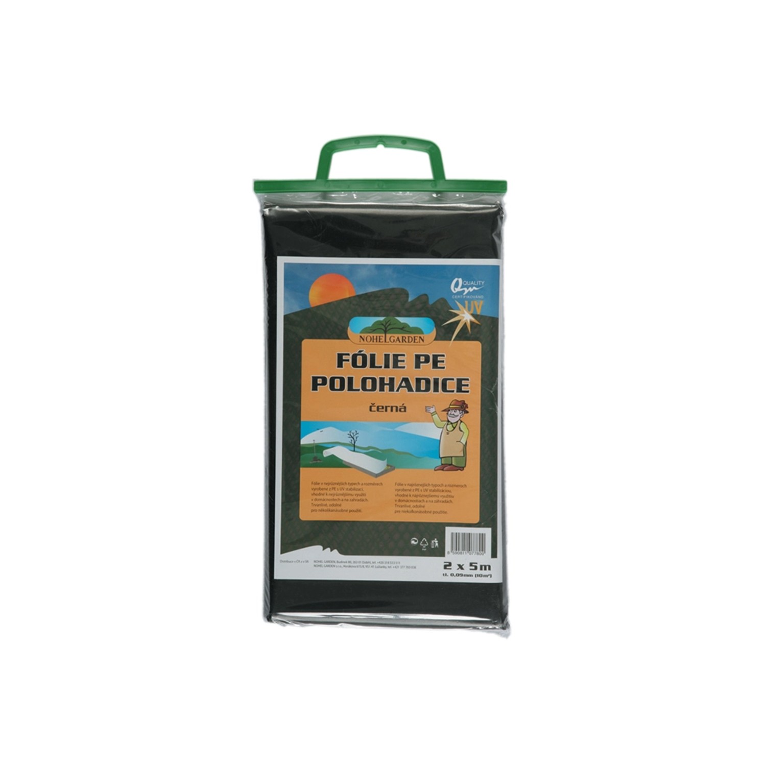 Nohel Garden Fólie PE polohadice 0,09 mm, 2 x 5 m, černá