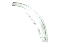 Gardinia Pravý oblouk pro jednodrážkovou záclonovou kolejničku, bílý