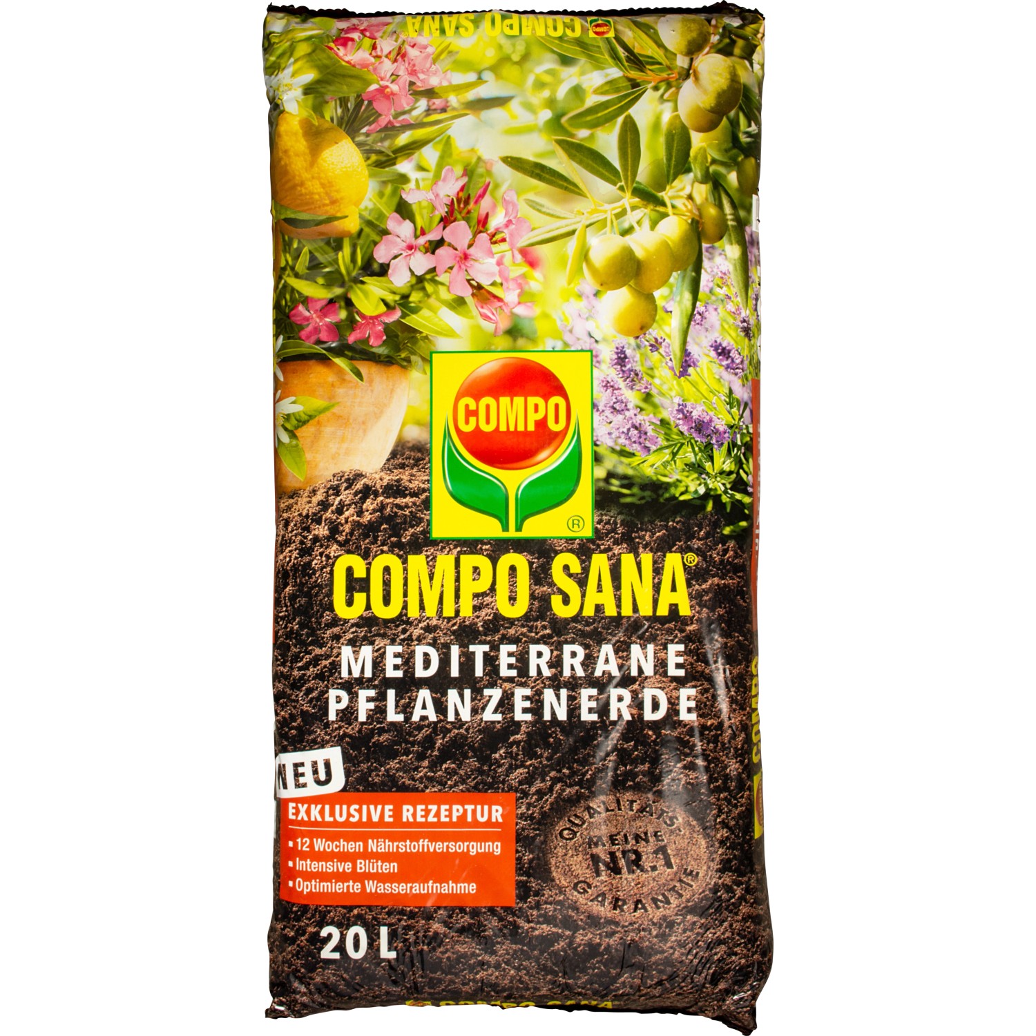 COMPO SANA Substrát pro středomořské rostliny, 20 l