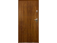 O.K. DOORS Ocelové vchodové dveře NIKE P55 zlatý dub 90 L