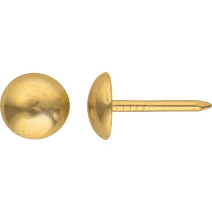 Čalounický hřebík s čočkovou hlavou pomosazený 10 mm, 45 ks