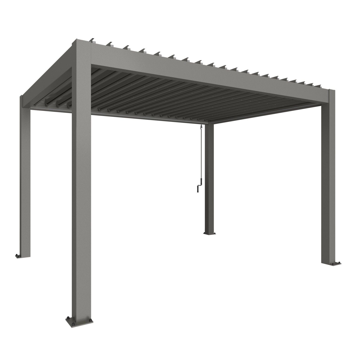 Biohort Pergola 4 x 3 křemenově šedá 404,5 x 312 cm