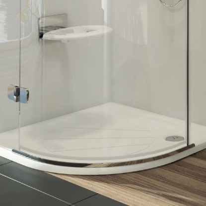 RAVAK Okapnička čtvrtkruhová KK3 L Brilliant, Glassline