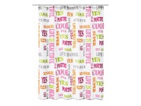Kleine Wolke Sprchový závěs Script 180 x 200 cm