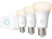 Philips Hue Startovací sada: 3x žárovka E27 W + Hue Bridge + Dimmer Switch