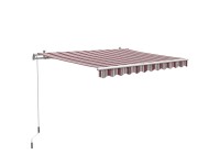 OBI Markýza s kloubovými rameny Aventura červeno-béžová-bílá 300 x 200 cm