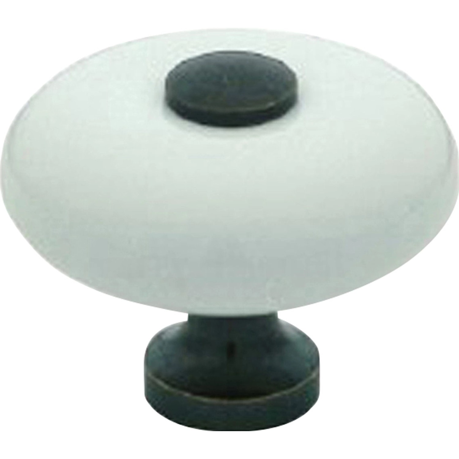 Knoflík SP5 porcelán černobílý 35 mm x 35 mm x 29 mm