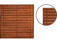 Plotový prvek Rodos, hnědý, 180 x 180 cm