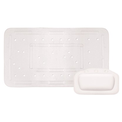 BWO Silva podložka do vany bílá 2dílná