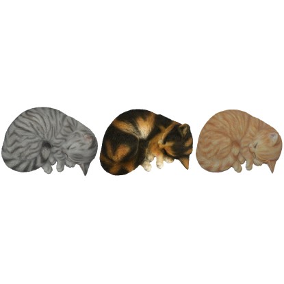 Dekorační figurka spící kočička 21 cm