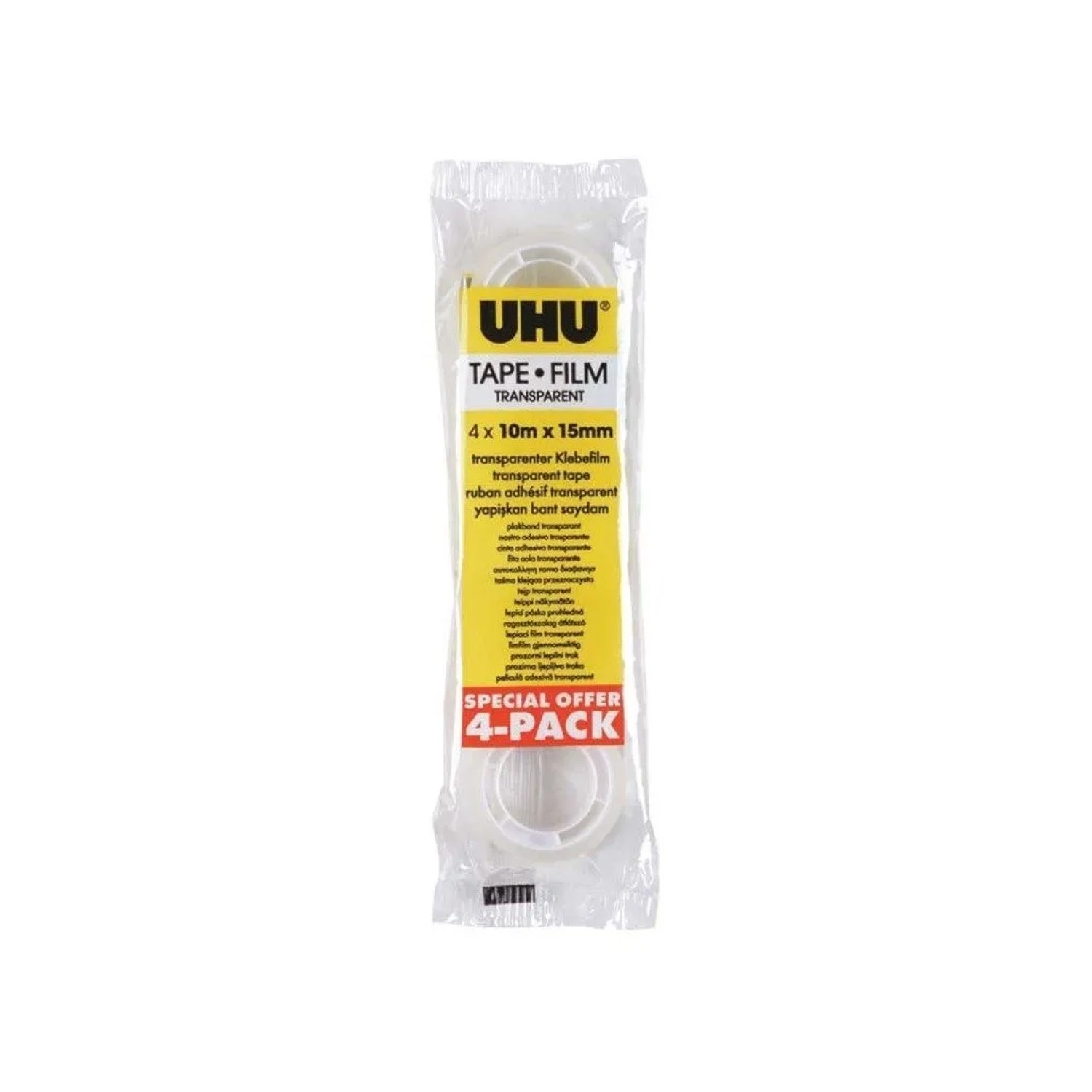 UHU lepicí páska TAPE 4x 10 m x15 mm