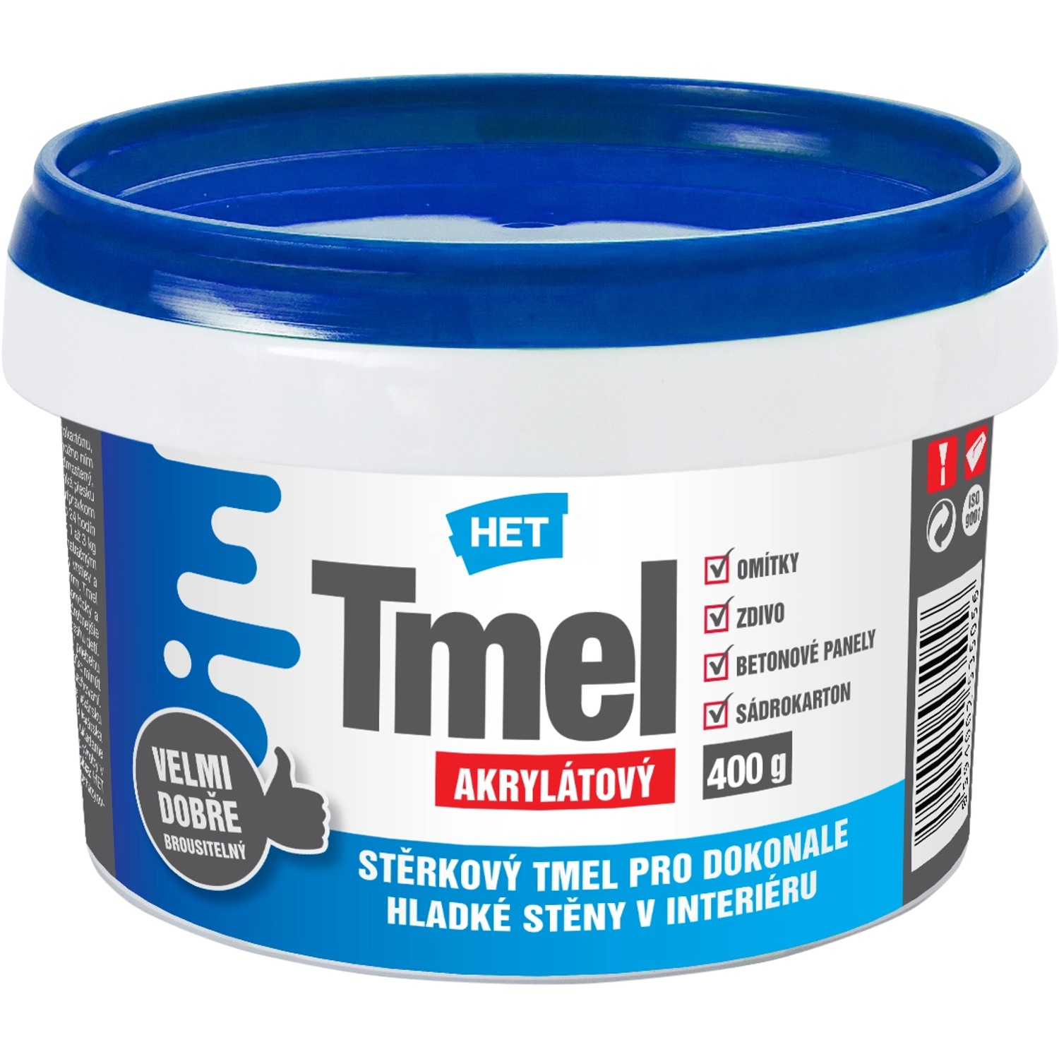 HET Akrylátový stěrkový tmel 0,4 kg