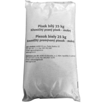 Písek křemičitý bílý 25 kg