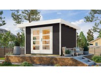 Weka Designový zahradní domek Komfort 126 Plus vel. 2, antracitová, 295 x 241 cm