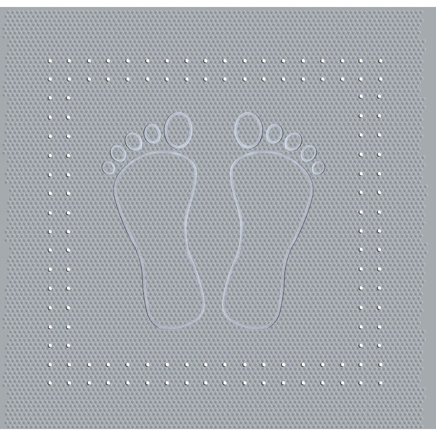 Kleine Wolke Foot protiskluzová podložka do vany šedá 55x55 cm 4 388 189 002