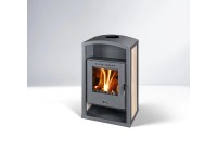 THORMA Krbová kamna HÖRBY S, šedá/písková keramika, 55,8 x 37,5 x 92,2 cm THORMA Krbová kamna HÖRBY S, šedá/písková keramika, 55,8 x 37,5 x 92,2 cm