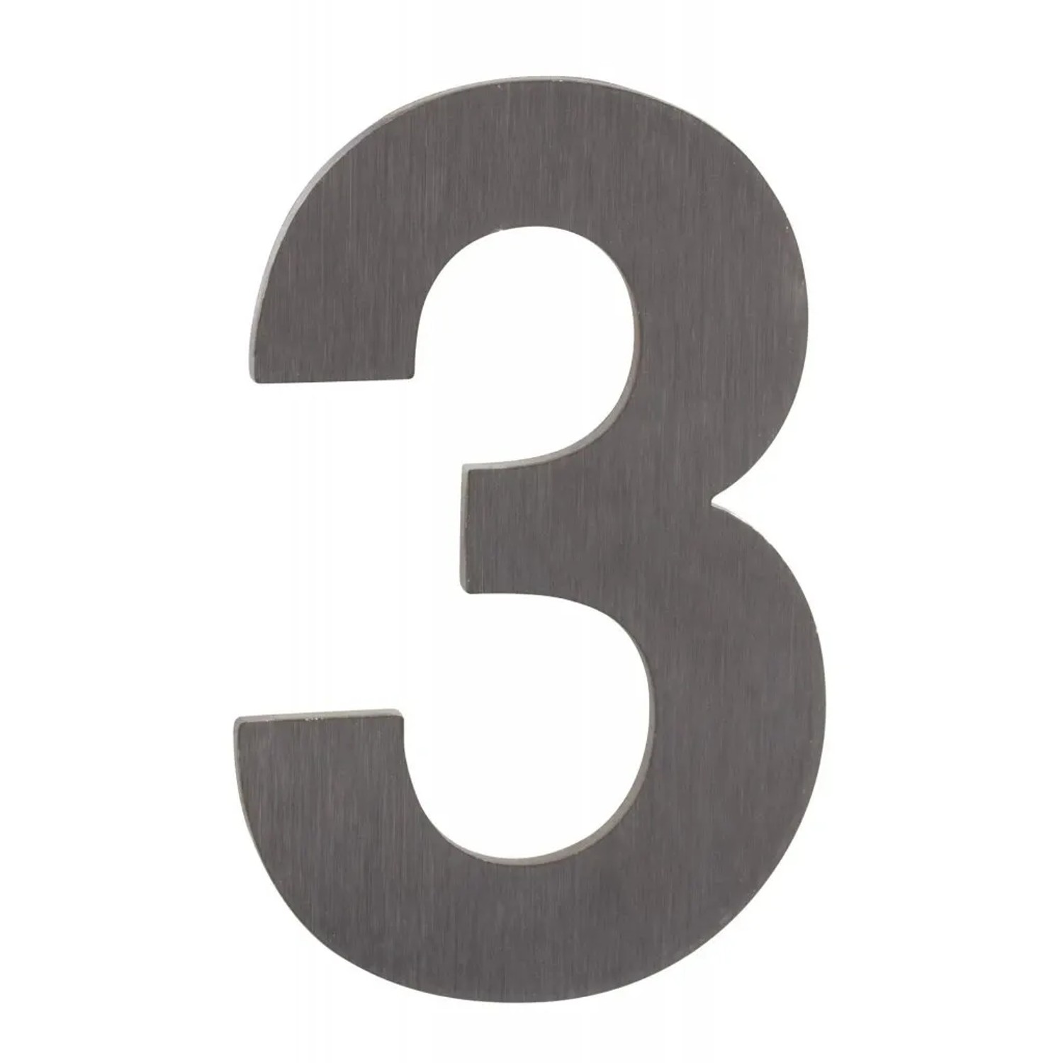 Walteco Domovní číslo "3" nerez samolepicí, 50 mm