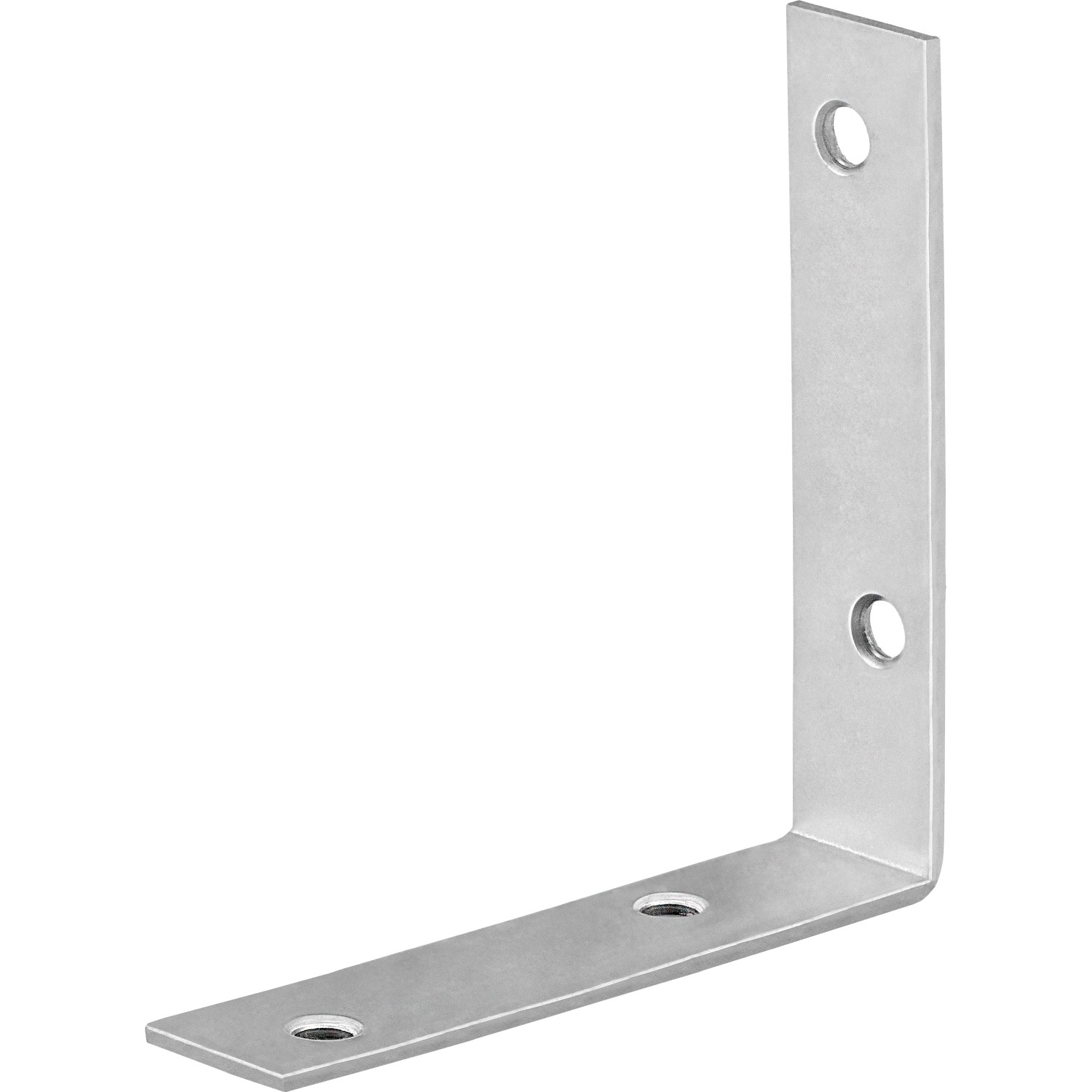 Nábytkový úhelník, ušlechtilá ocel, 80 mm x 80 mm x 18 mm