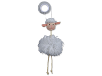 TRIXIE Hračka pro kočky ovečka na gumičce 20 cm