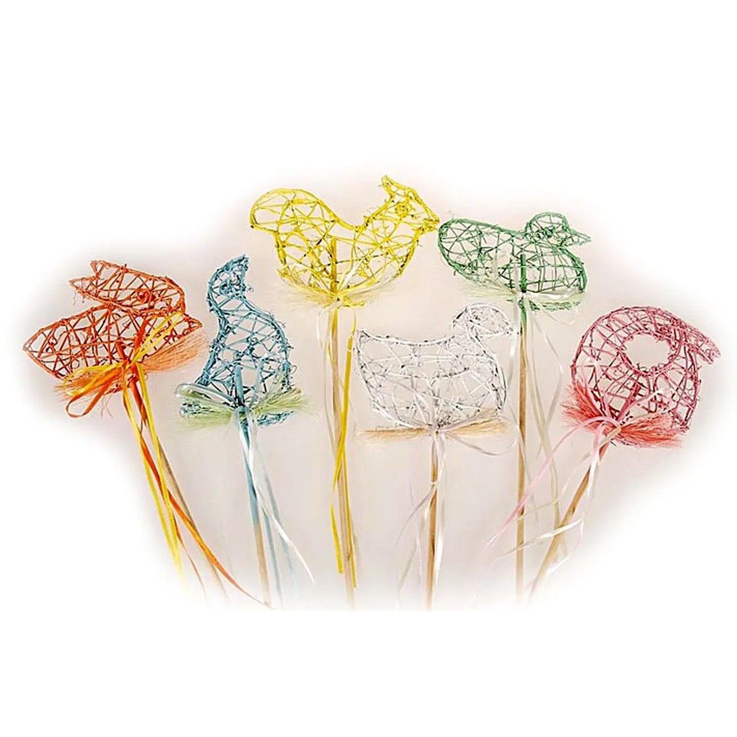 EverGreen Dekorace s mašlí zápich, různé druhy, výška 50 cm