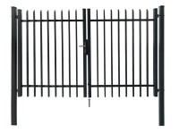 Floraworld Dekorativní dvoukřídlá branka Porto k zabet. antracit 300 x 180 cm