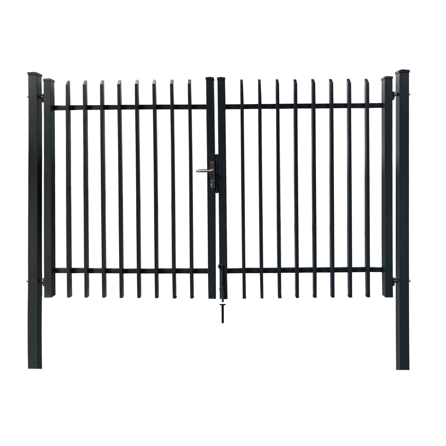 Floraworld Dekorativní dvoukřídlá branka Porto k zabet. antracit 300 x 180 cm