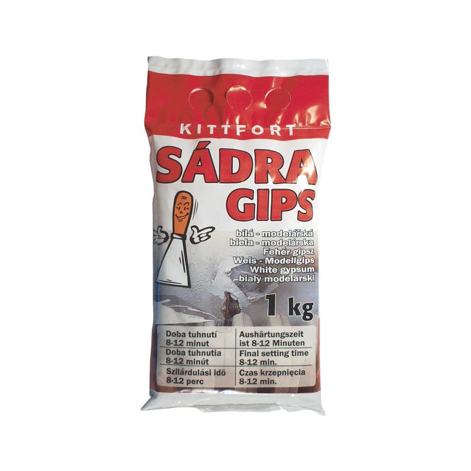 KITTFORT Modelářská sádra bílá GIPS 1 kg