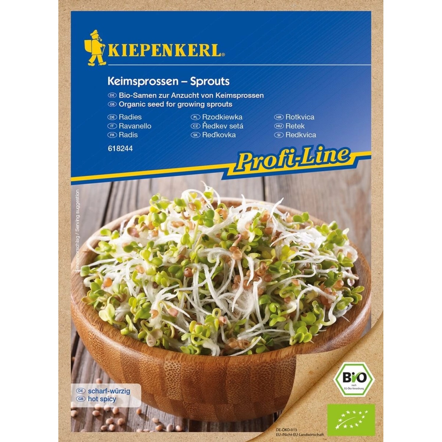 Kiepenkerl Klíčky BIO Ředkev setá