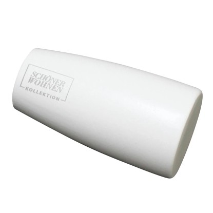 Schöner Wohnen Koncovka kuželová pro záclonovou tyč Leon bílá matná 2 ks