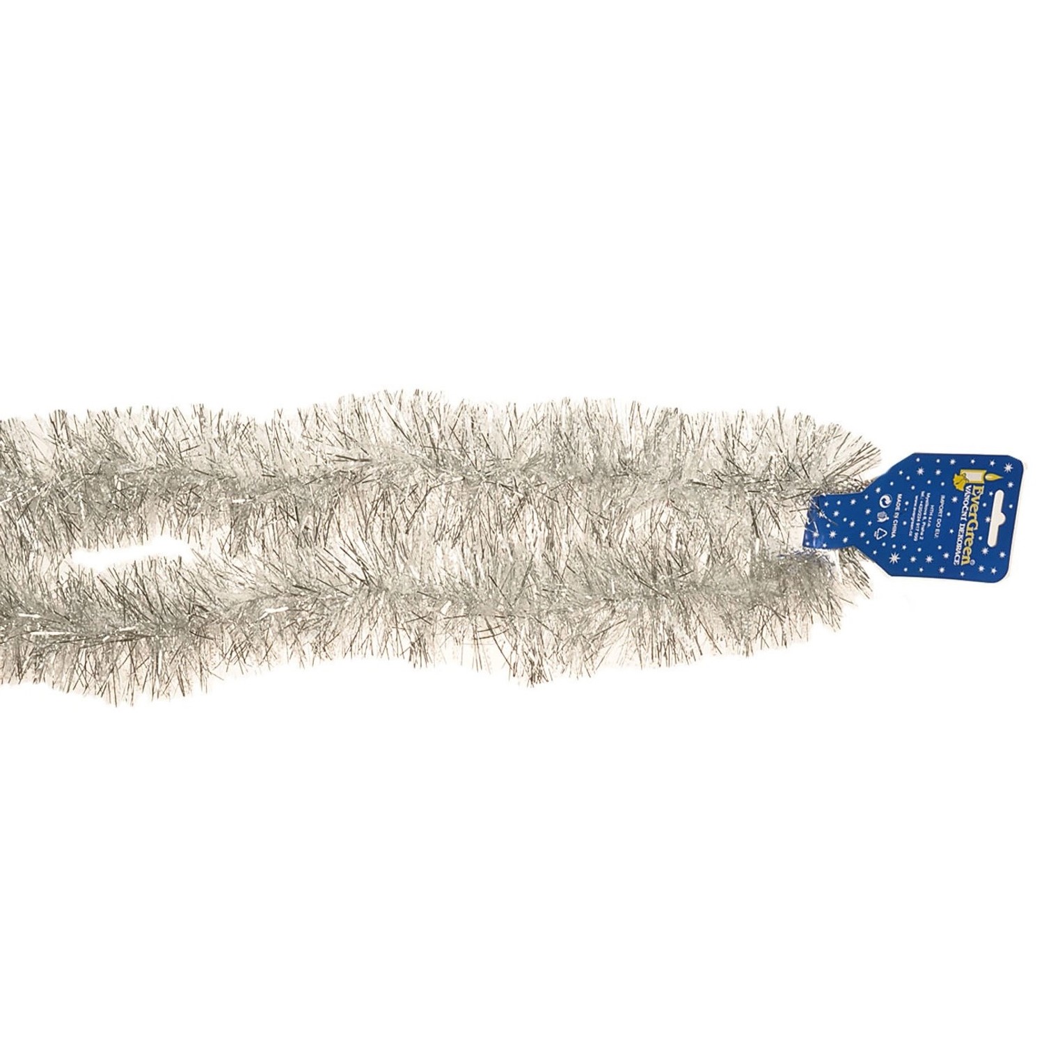 EverGreen Řetěz fóliový, stříbrná, pr. 9 cm, délka 200 cm