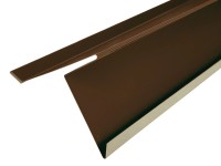 COVERNIT Štítové lemování s vodní drážkou UNI, RAL 8017 hnědé 2000 mm