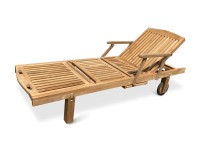 Zahradní lehátko Beauty, teak, 65 x 205 x 35 cm