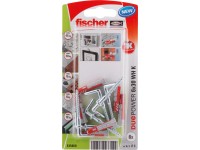 Fischer Hmoždinka DuoPower 6 x 30 WH K NV se skobou, 6 ks