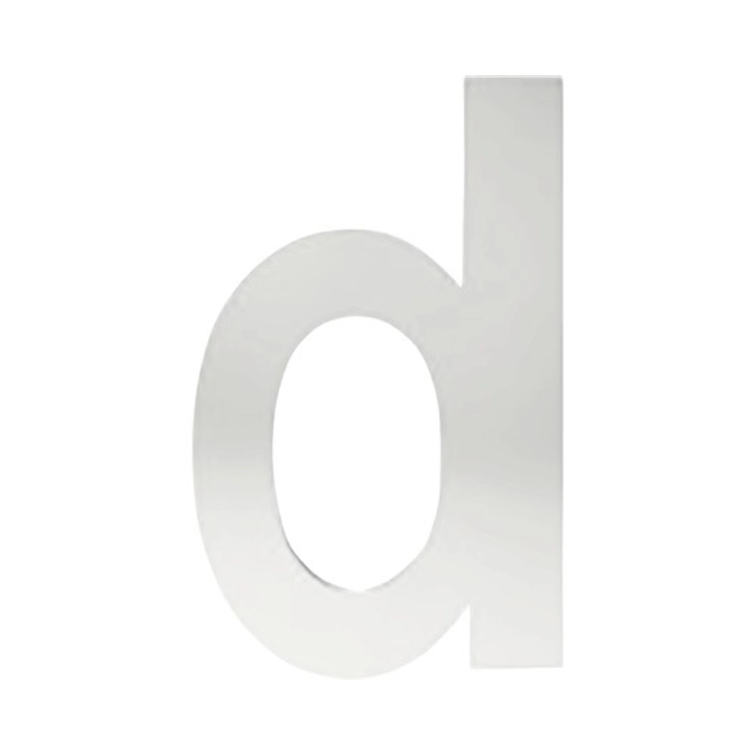 Cobra Písmeno D - 15 cm, nerez