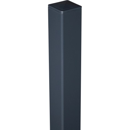 GroJa Hliníkový sloupek k zabetonování antracit DB703, 6 x 6 x 240 cm