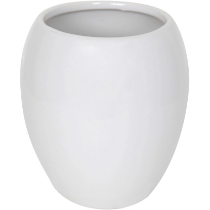 Kelímek na zubní kartáčky Java, keramický, bílý