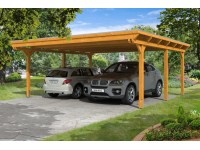 Skan Holz Přístřešek na auto Emsland EPDM, dub světlý, 613 x 604 cm
