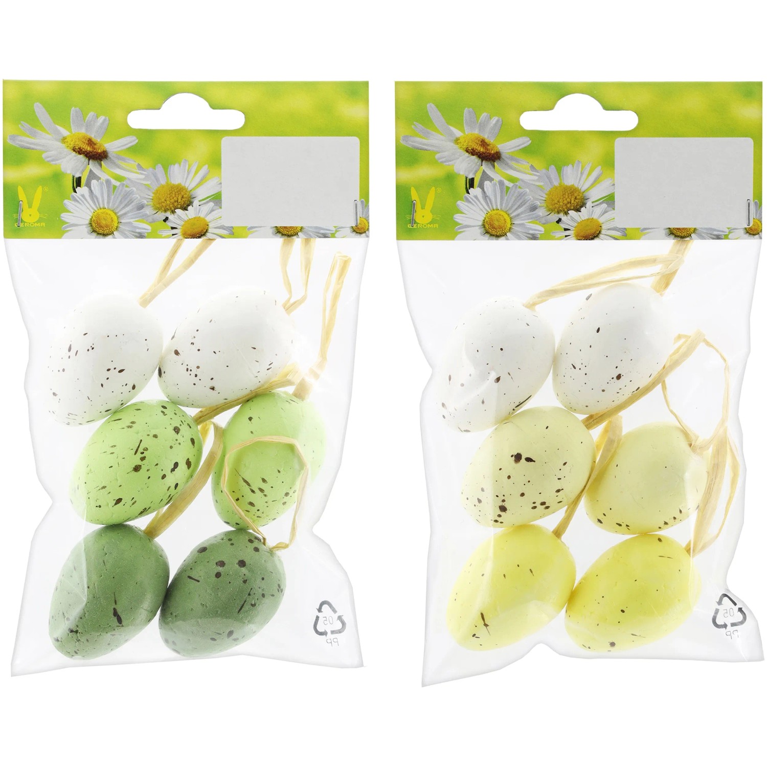 Velikonoční závěsná dekorace sada vajíček polystyren, různé barvy, 1 balení