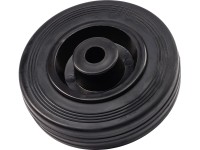 Kolo s gumovou obručí průměr 80 mm náboj 40 mm černé Kolo s gumovou obručí průměr 80 mm náboj 40 mm černé
