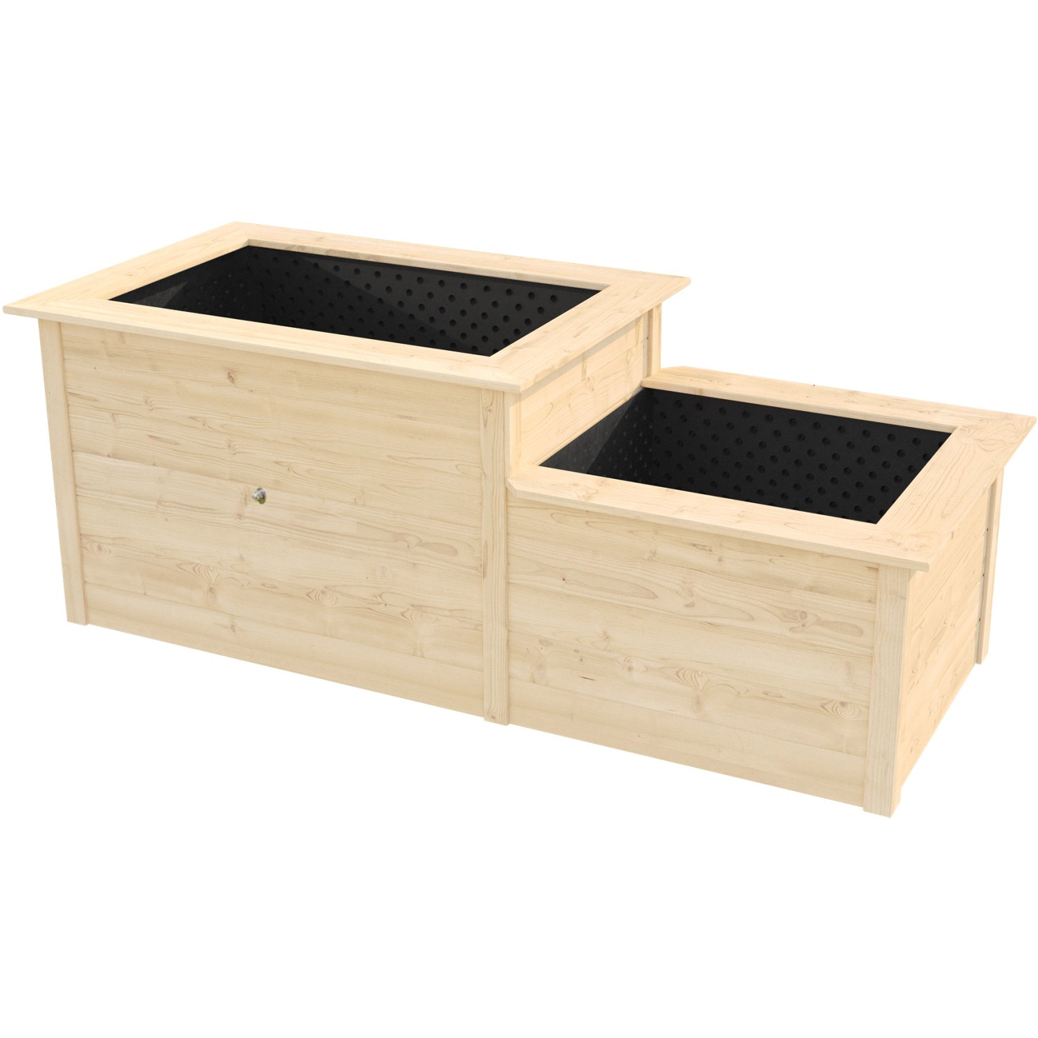 Weka Dvoupatrový vyvýšený záhon 669 A, přírodní, 205 x 79 x 81 cm