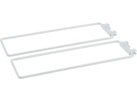 Kovový oddělovač bílý, 2 ks, 10 x 30 cm