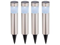 OBI LED solární zápich Lavello nerez, 4 ks